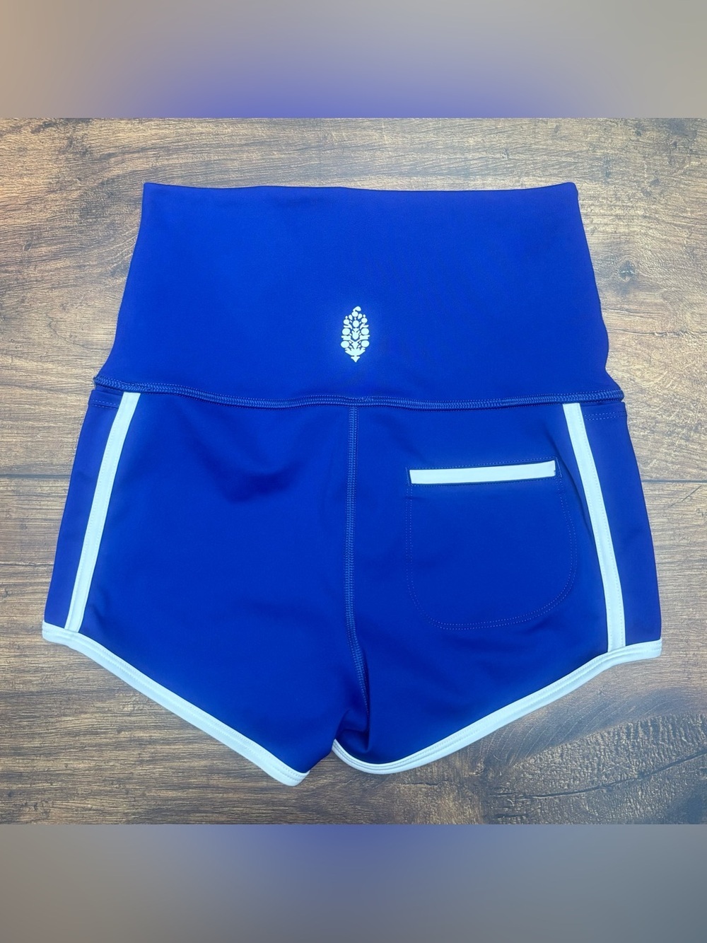 Free People Movement Island Time Shorts In Sapphire Blue Size Small